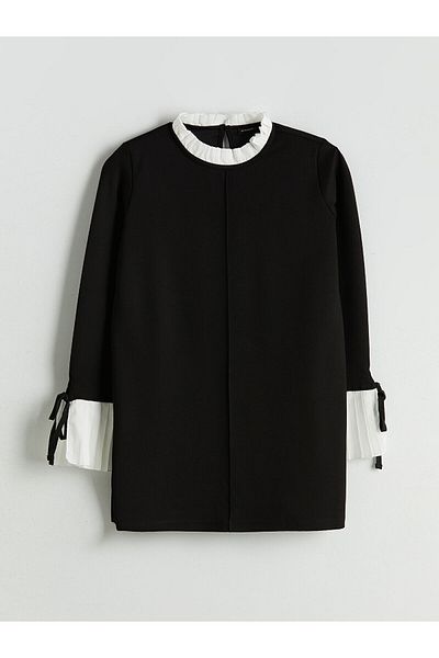 LC Waikiki New Season Pleated Contrast Detailed Women's Tunic