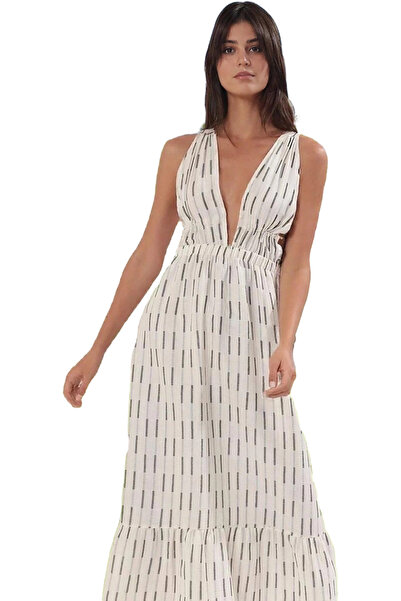 PayBuy Γυναικείο μάξι φόρεμα με ριγέ μοτίβο μουσελίνα βαμβακερό καλοκαιρινό ά...