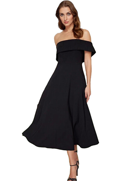 PayBuy Rochie de seară pentru femei, în formă de A, lungime midi, rochie Fini...