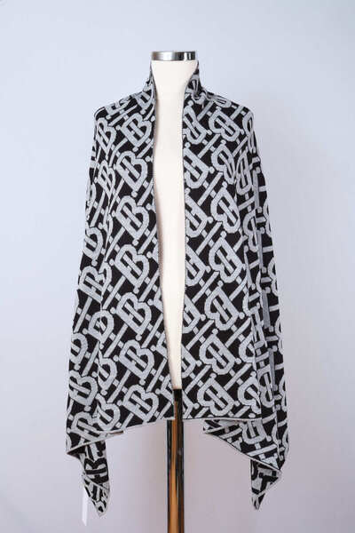 Sebir Moda B Patterned Double Sided Knitwear Shawl
