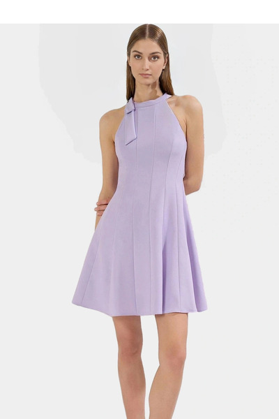 PayBuy Γυναικείο μίνι φόρεμα με επένδυση από υφαντό ύφασμα με φούστα στη μέση...