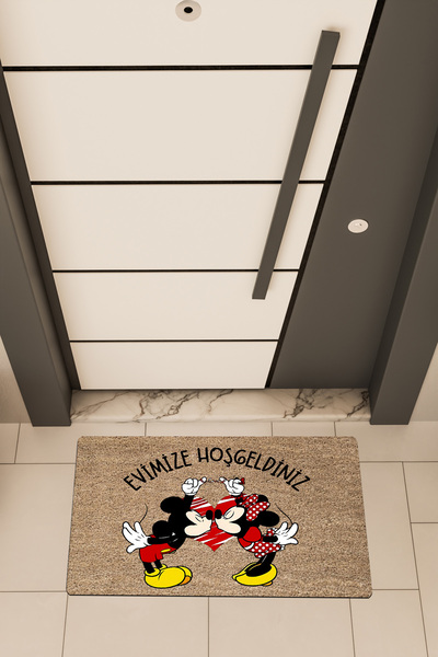 Dormot Visokokvalitetni Digitalna štampa smeđi, Minie, Mickey dobrodošlice te...