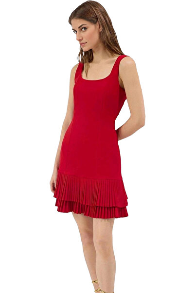 PayBuy Women's Mini Pleated Dress Pool Collar Summer Casual Special Occasions Summer Indispensable