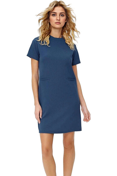 PayBuy Γυναικείο μίνι κρεπ φόρεμα με λεπτομέρεια τσέπης Shift Mold Καθημερινή...