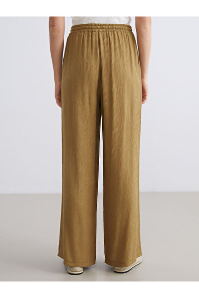 LC Waikiki Elastic Waist Textured Women's Trousers