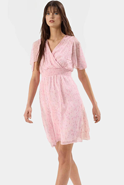 PayBuy Rochie mini cu imprimeu floral pentru femei, cu decolteu în V, mânecă ...