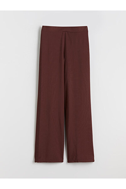 LC Waikiki Burgundy Elastic Waist Women's Trousers