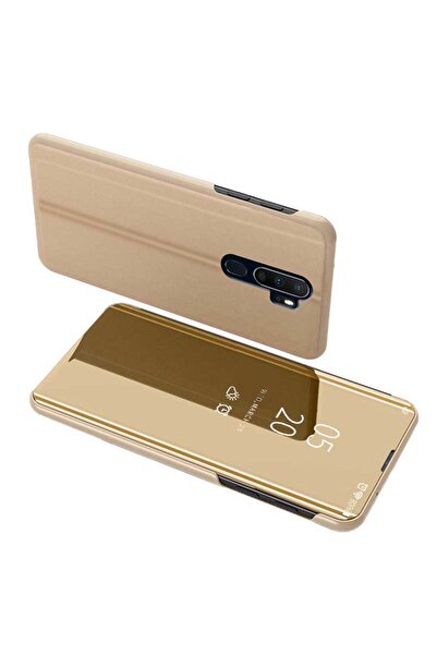 Smart Tech Oppo A5 2020 / A9 2020 Uyumlu Aynalı Kapaklı Lüx Kılıf