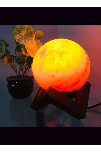 M.A Traders Himalayan Pink Salt Lamp – 4kg Round Ball Shape | for Air Purification & Home Décor