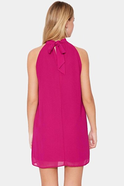 PayBuy Kadın Şifon Mini Elbise Hafif Dokuma Astarlı Günlük Kullanım İçin Yaz Aylarının Vazgeçilmezi