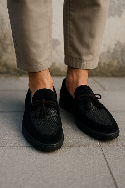 USLU Vegan Leather Round Toe Polyurethane Sole Shoes