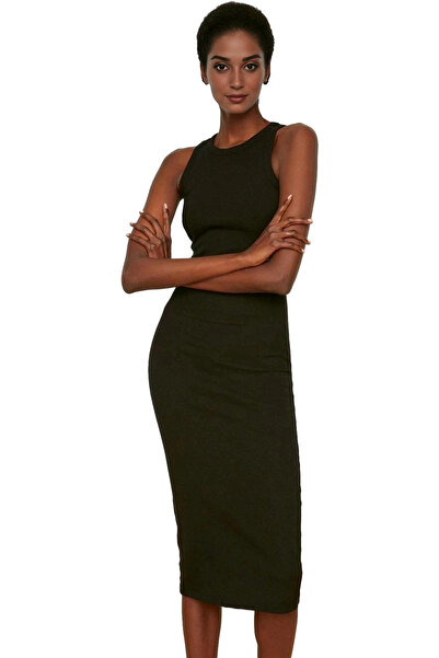 PayBuy Γυναικείο πλεκτό φόρεμα μίντι μήκους Bodycon Άνετο καλοκαιρινό κομψό κ...