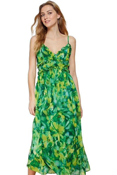 PayBuy Γυναικείο μάξι φόρεμα σιφόν με λουλουδάτο μοτίβο με επένδυση, καλοκαιρ...