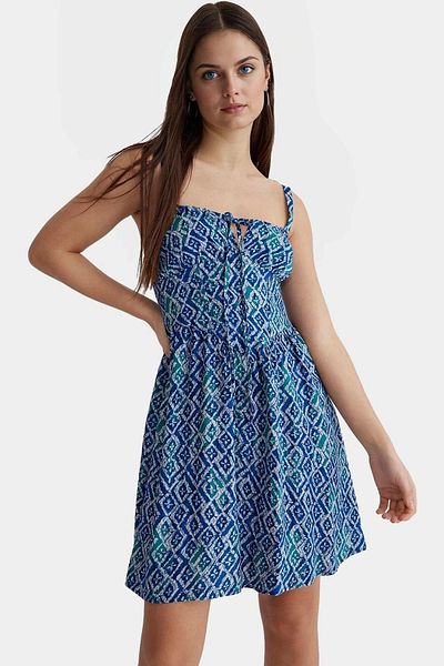 PayBuy Women's Mini Dress Geometric Pattern Summer Comfortable Casual Style Viscose Fabric Quality Material