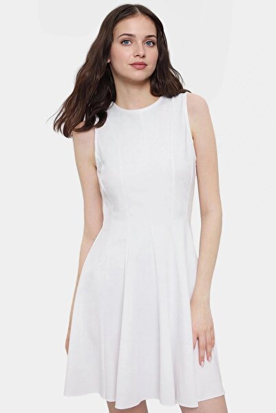 PayBuy Γυναικείο μίνι πλεκτό φόρεμα Crewneck A line Cutout Casual καθημερινό στυλ που δεν μπορεί να αφαιρεθεί το καλοκαίρι