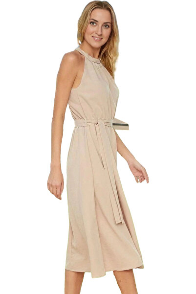 PayBuy Rochie midi viscoasă, cu decolteu în formă de A, pentru femei, cu cure...