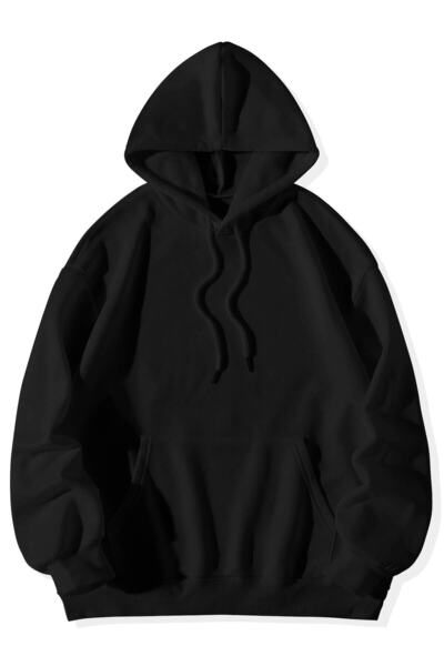 Pisa Art Shine Bright Black Printed Unisex Oversize Hoodie
