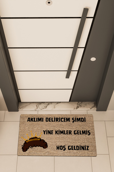 Dormot Yüksek Kaliteli Dijital Baskı Kahverengi, Prens Yeni, Aklımı Deliricem...