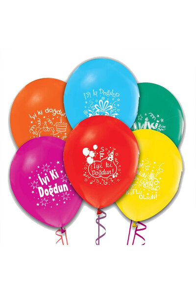 ForWhat 100Adec 30cm Happy Birthday Written Balloon Set for Bureau Home Office Eventic Balloons