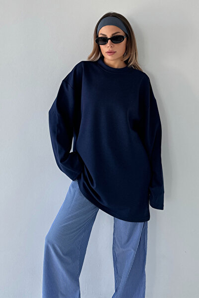 C&City Oversize Basic Sweatshirt 980 Sax