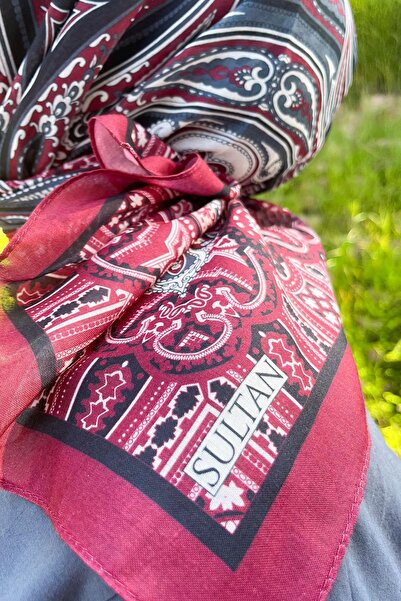 Sultan Eşarp Sultan Fresh Cotton Scarf - Ethnic Pattern - Sfe008-05