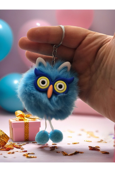 Modish Aksesuar Sevimli Peluş Baykuş Anahtarlık Ve Çanta Süsü