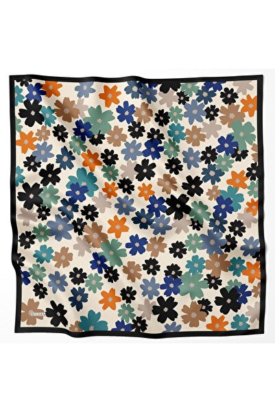 Sultan Eşarp Sultan Fresh Cotton Scarf - Flying Flowers - Sfe009-11