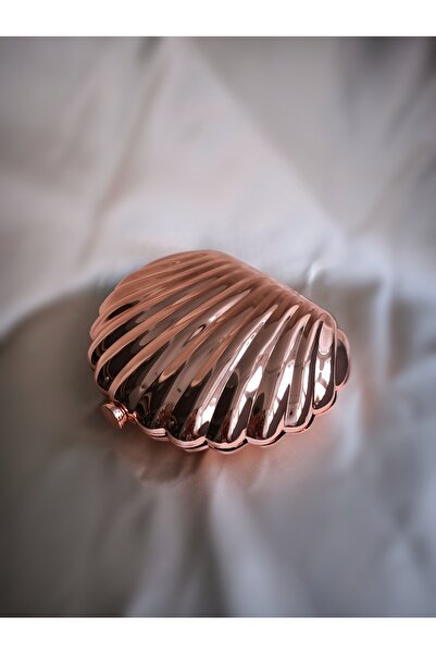 Çanta Trend Rochie de seară pentru femei, roz pudrat, model Oyster, portofoliu pentru ocazii speciale, geantă de invitație cu curea cu lanț