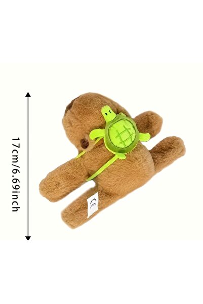 sunandjoy Kaplumbağalı kapibara bileklik, capybara 17 cm oyuncak bilek ve araba aksesuarı