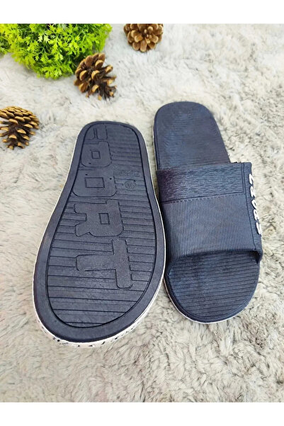 Yüsra Shop Gezer Non-Slip Sole, Navy Blue Color Super Slippers for Bathroom, Balcony, Pool, Sea, Beach