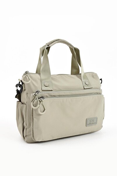 Çanta Trend Ultra Hafif Şik ve Su Geçirmez Orta Boy Omuz,El Çantası Vizon Model: (571-13-9L)