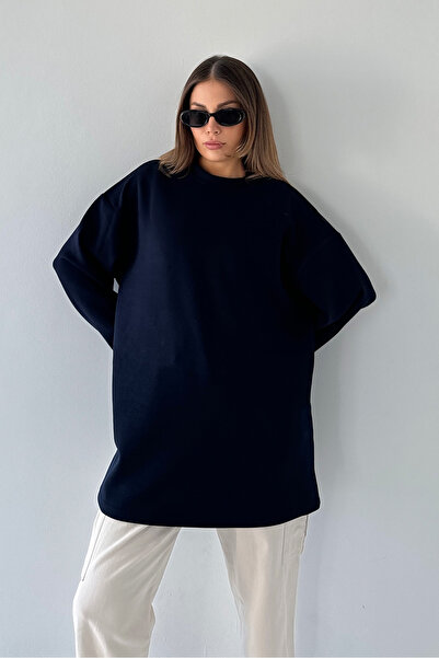 C&City Oversize Basic Sweatshirt 980 Navy Blue