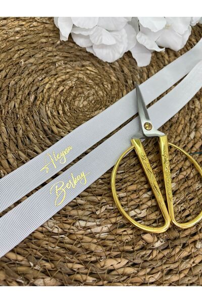 imzatasarım Söz & Nişan Yüzük Kurdelesi Kişiye Özel İsimli Yüzük Kurdelesi İn...