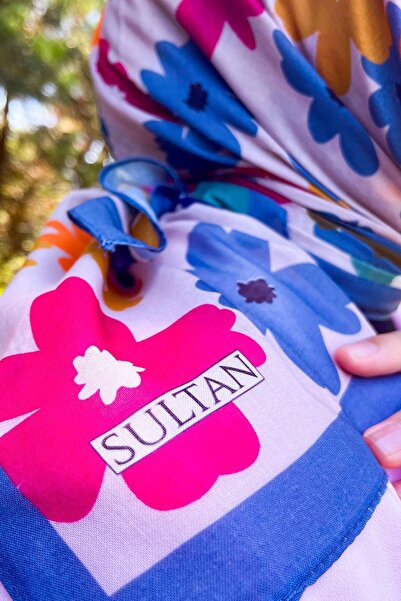 Sultan Eşarp Φουλάρι Sultan Fresh Pamuk - Ουρανοξύστες Λουλούδια - SFE009-07