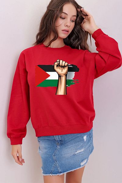 Pisa Art Palestine Strong Palestine Palestine Freedom Printed Sweatshirt Hand
