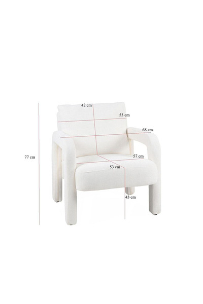 Tasamem Dafia Single fabric chair