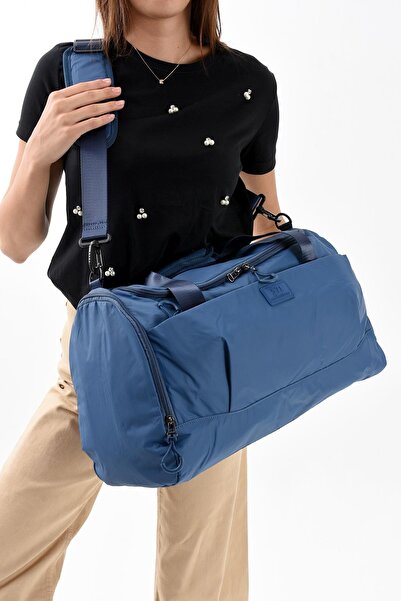 Çanta Trend Ultralight Chic și impermeabil Geantă de călătorie de mână de dimensiuni mari Model albastru: (571-13-9H)