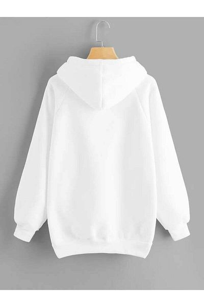 Pisa Art Unisex Plain White Hooded Sweatshirt
