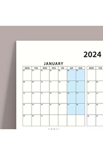 bi'aldım 2026 Yıllık Planlayıcı Duvar Takvimi, 2026 Takvim, 2026 Planlayıcı, Büyük Duvar Takvimi