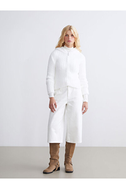 LC Waikiki Sparkling Choices from Shining Store |   Hooded Women's Knitwear Cardigan