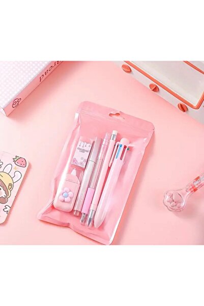 PiyaCraft Okula Başlangıç Seti - Glitter, Silgi ve 4 Adet Kalem Çeşiti