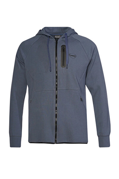hummel Hanorac cu glugă din bumbac elastic, cu logo, cu potrivire normală, pentru bărbați SWEAT 980343