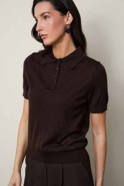 Serianno %100 Yün Polo Yaka Kazak