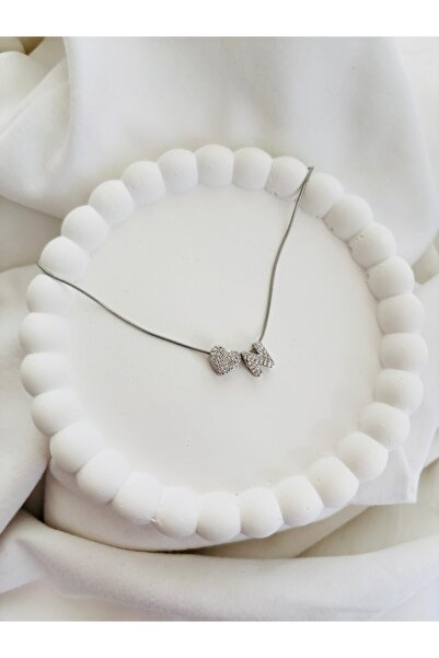 Home Kadın Harf Kolye – Kalpli Zirkon Taşlı N Harf Kolye (Altın & Gümüş Renk ...