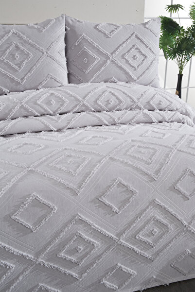 bursa çeyiz Artemis 3 Piece Double Pique Set Gray