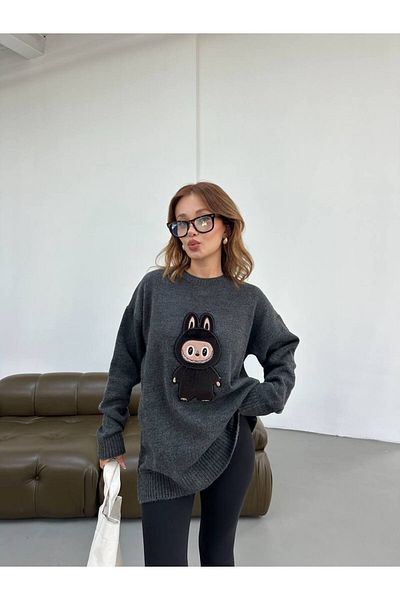 Lamierra Labubu Yumos Oversize Knitwear Sweater