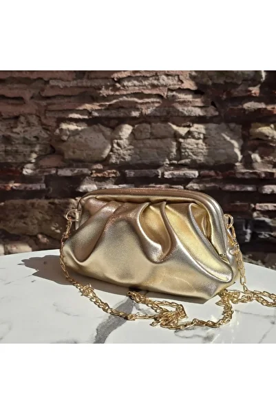 Zeynep Ceyda Koçak Women's Scholarship Closure Soft Leather Chain Strap Shoulder Bag
