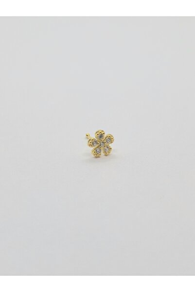 Set 925 Ayar Gümüş Zirkon Taşlı 'PAPATYA' Burun Piercing Hızma (En: 5 mm)