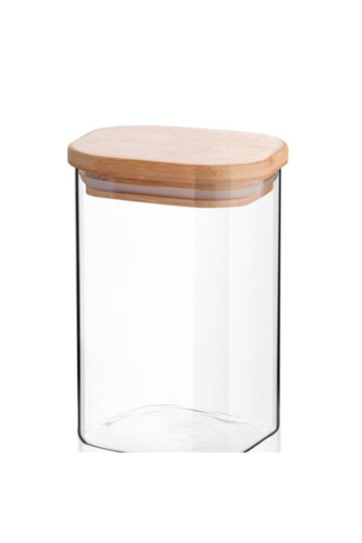 SepetBudur Square Spice Rack with Bamboo Lid 65X110 Royaleks-Kvn32
