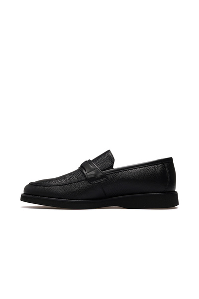 Pierre Cardin Men's Genuine Leather Loafer Light Shoes 25K 119569 m Black